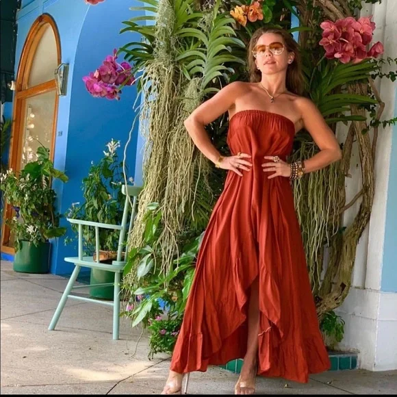Camaroah Sutra Dresses | Nwt Camaroah Sutra Goddess Dress | Color: Orange | Size: One Size | Giarizz's Closet
